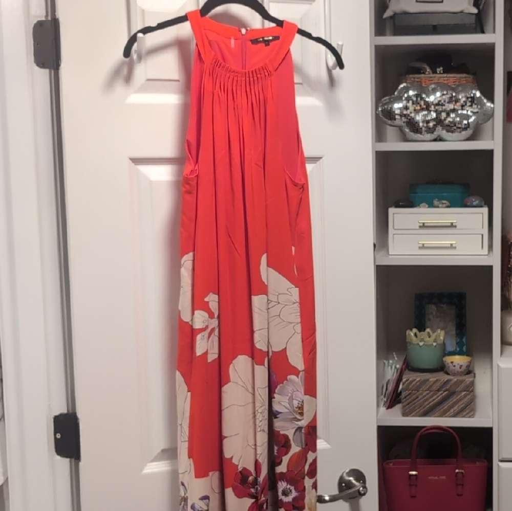 NWOT Kobi Halperin Red Floral Maxi Dress